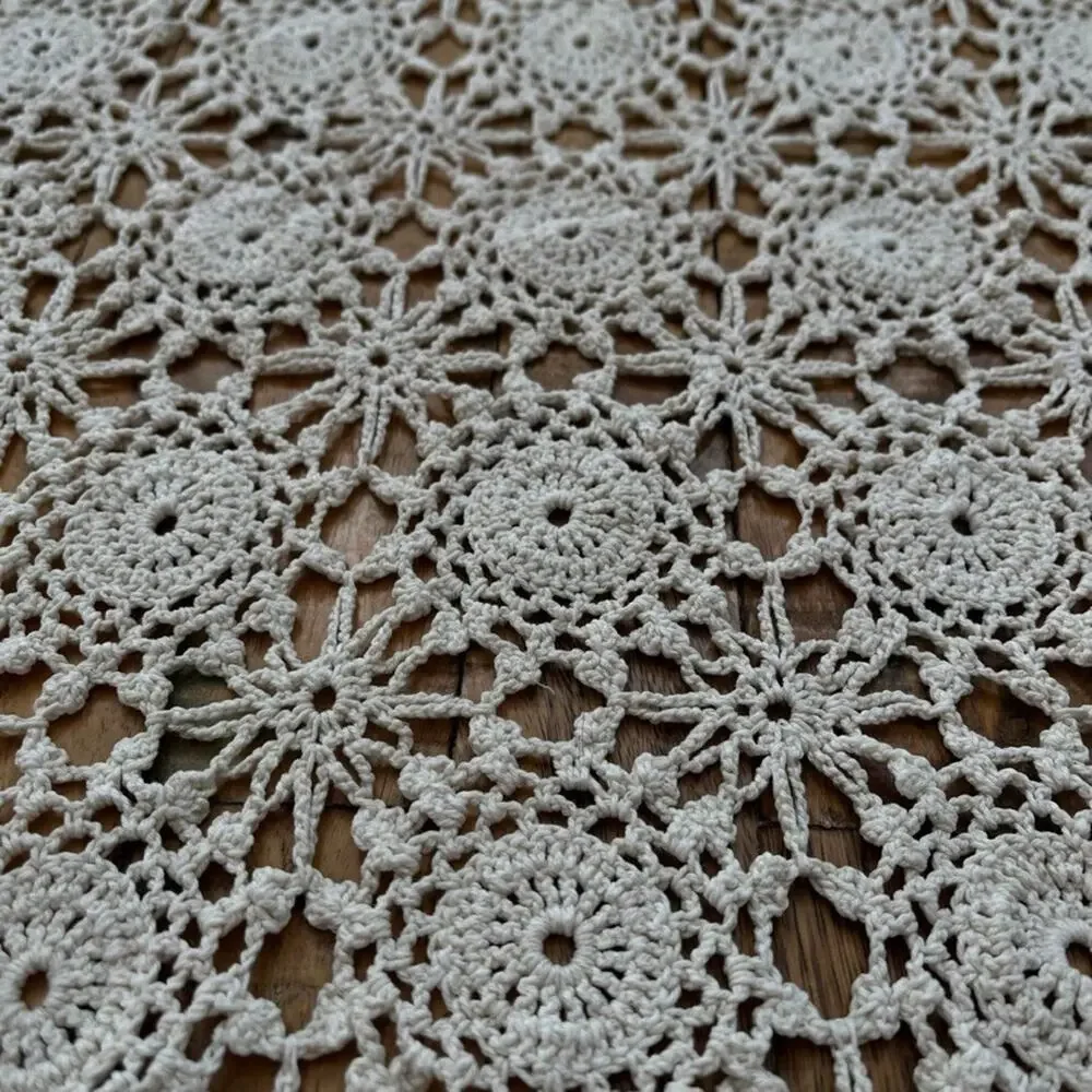 Cotton Crochet Tablecloth 47